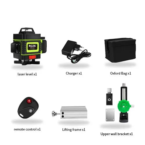HILDA Green Line Laser Level with Self-Leveling Precision - Smarsty