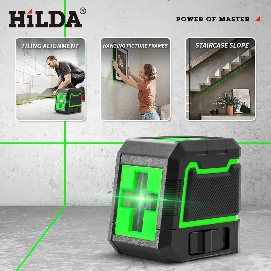 HILDA Green Laser Level for Precision Alignment - Smarsty