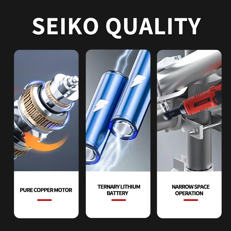 Rechargeable Electric Ratchet Set for Efficient Auto Maintenance - Smarsty