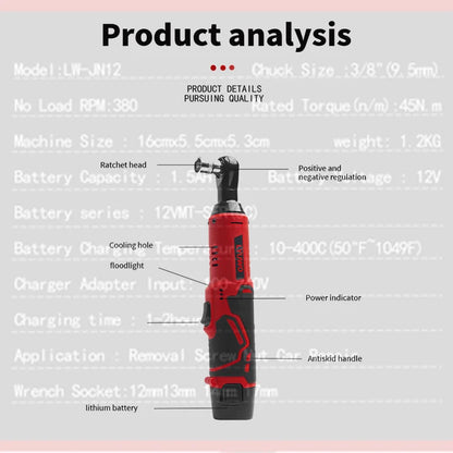 Rechargeable Electric Ratchet Set for Efficient Auto Maintenance - Smarsty