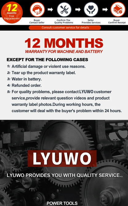 Lyuwo 3/8 Inch Rechargeable Electric Ratchet Set - Smarsty