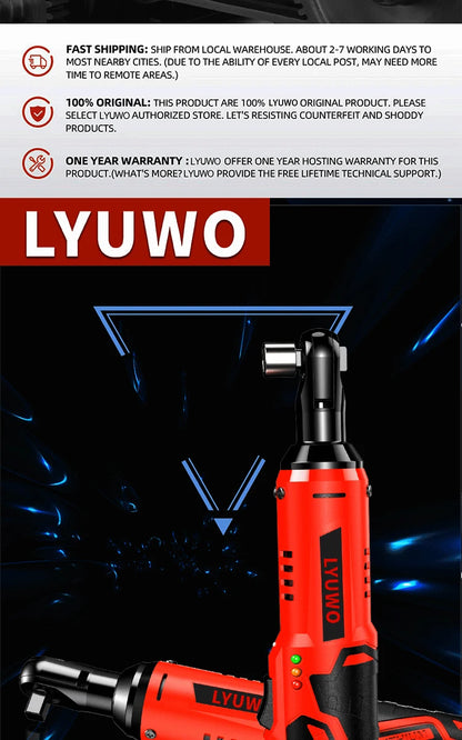 Lyuwo 3/8 Inch Rechargeable Electric Ratchet Set - Smarsty