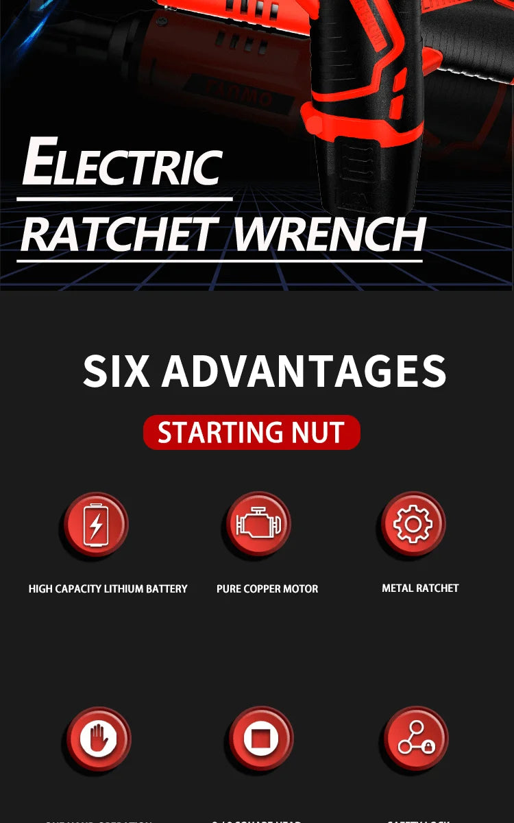Lyuwo 3/8 Inch Rechargeable Electric Ratchet Set - Smarsty