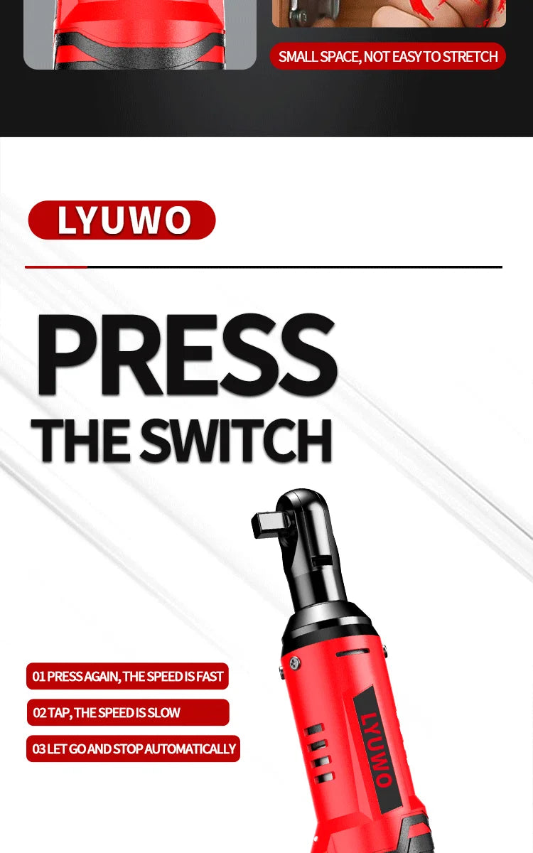 Lyuwo 3/8 Inch Rechargeable Electric Ratchet Set - Smarsty