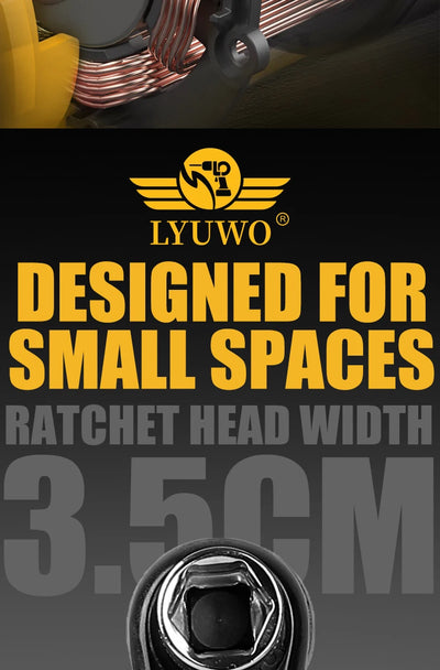 LYUWO 12V Rechargeable Electric Ratchet Set for Easy Automobile Maintenance - Smarsty