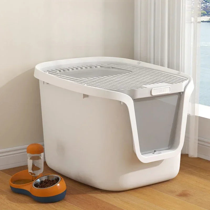 Super Large Cat Litter Box With Lift Cover - Smarsty