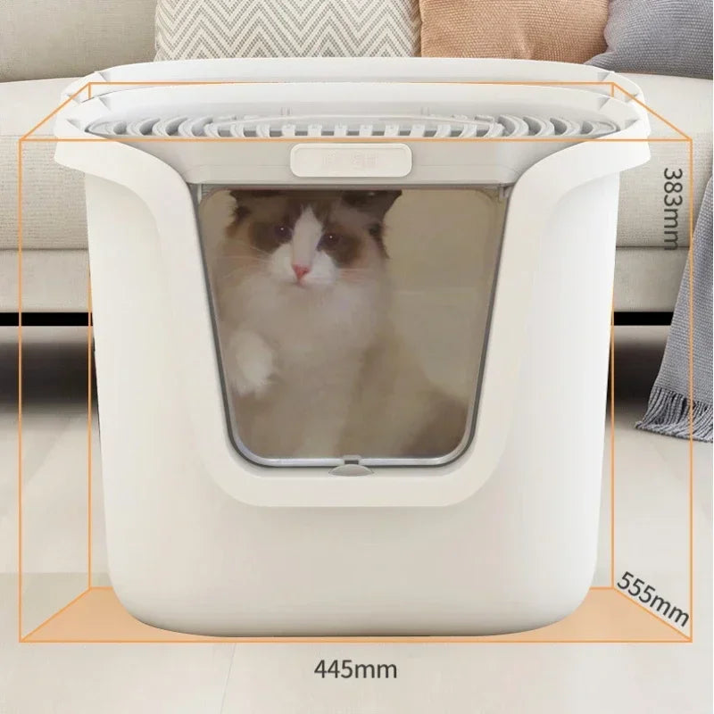 Super Large Cat Litter Box With Lift Cover - Smarsty