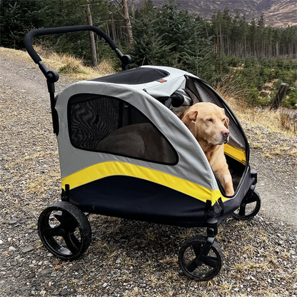 Premium Dog Stroller Foldable Travel Cart for All Breeds - Smarsty