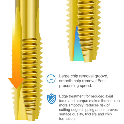 HSS Titanium Coated Tap Drill Bit Set for Precision Threading - Smarsty