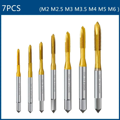 HSS Titanium Coated Tap Drill Bit Set for Precision Threading - Smarsty