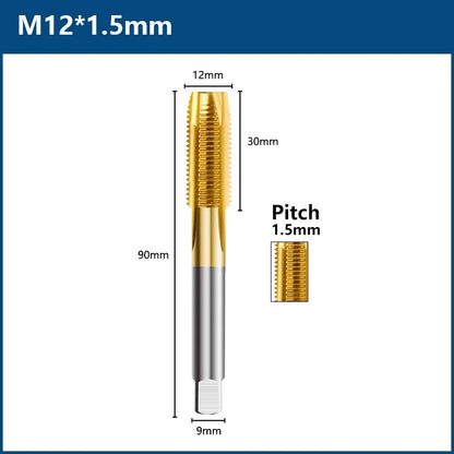 HSS Titanium Coated Tap Drill Bit Set for Precision Threading - Smarsty