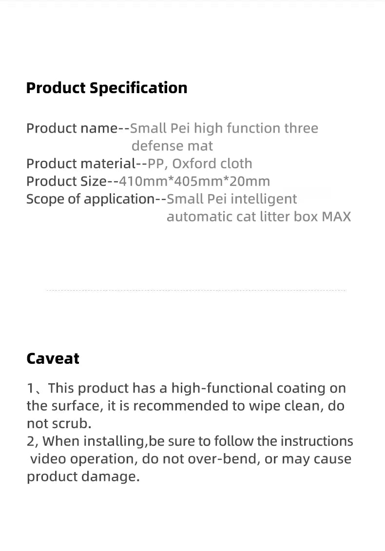 Petkit PURA MAX Cat Litter Box Mat for Easy Cleanup - Smarsty