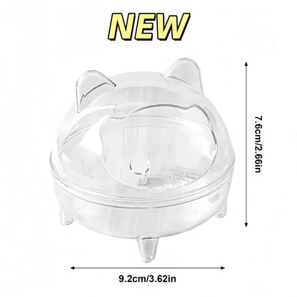Transparent Hamster Toilet Bath House with Anti-Spill Design - Smarsty