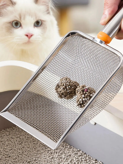 Stainless Steel Cat Litter Scoop with Long Handle - Smarsty