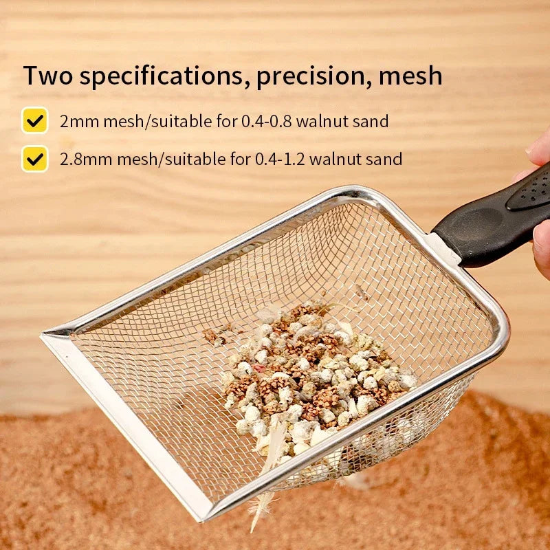Stainless Steel Cat Litter Scoop with Fine Mesh Sifter - Smarsty