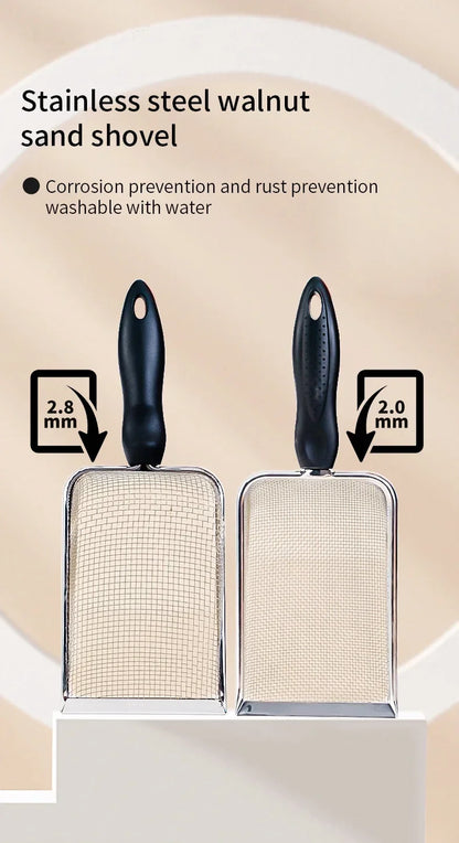 Stainless Steel Cat Litter Scoop with Fine Mesh Sifter - Smarsty