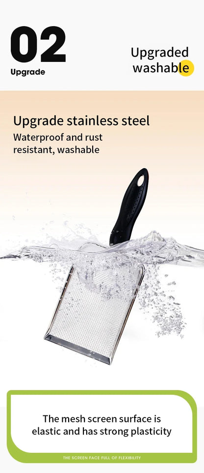 Stainless Steel Cat Litter Scoop with Fine Mesh Sifter - Smarsty