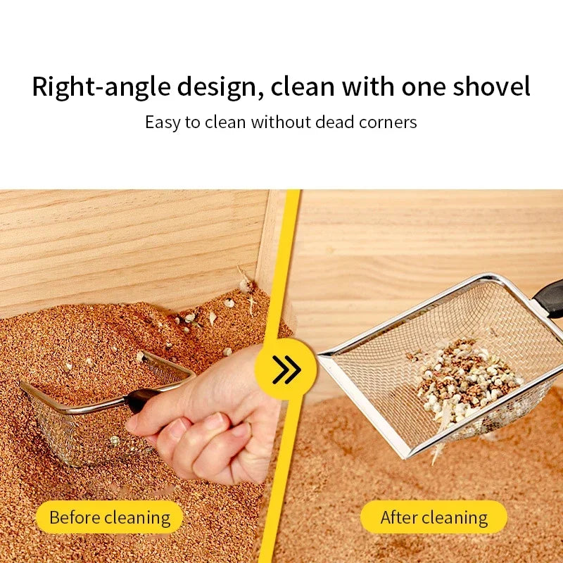 Stainless Steel Cat Litter Scoop with Fine Mesh Sifter - Smarsty
