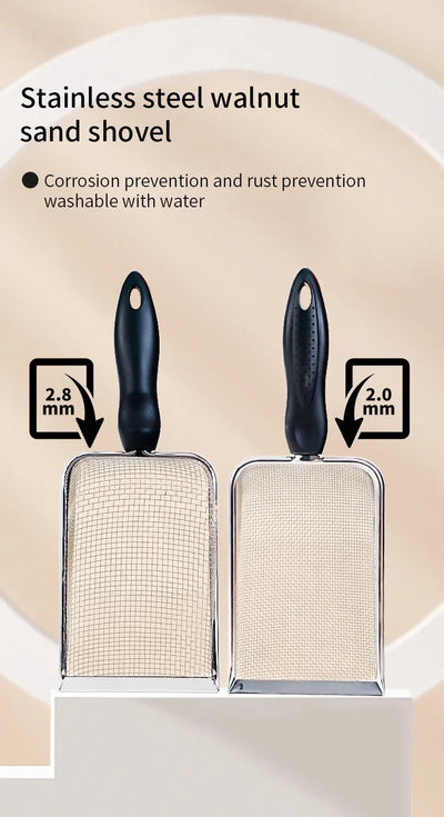 Stainless Steel Cat Litter Scoop with Fine Mesh Sifter - Smarsty