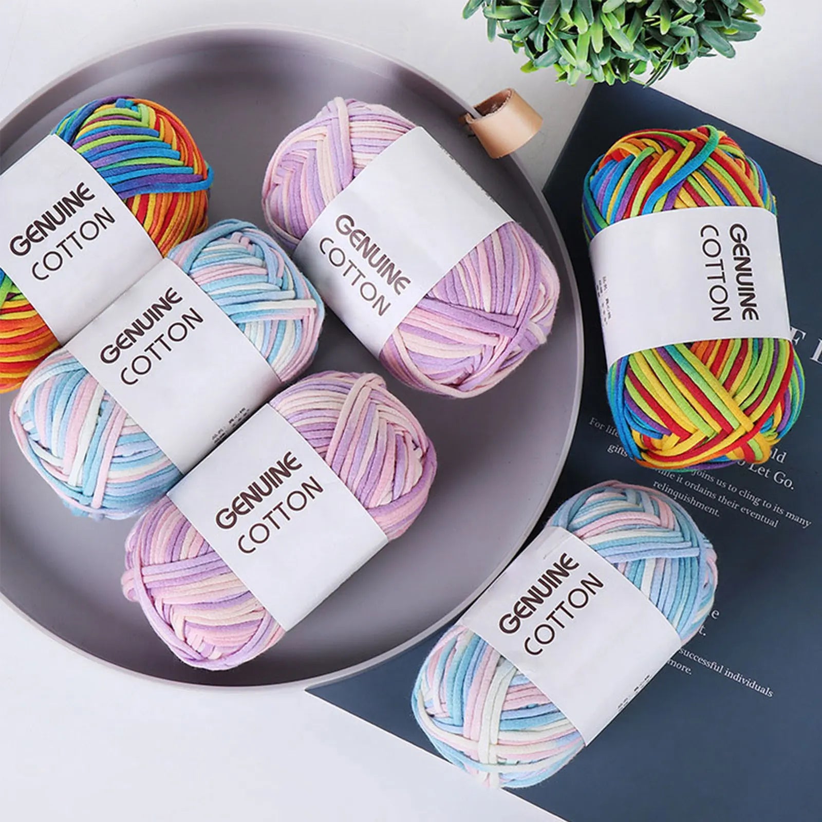 Crochet Yarn for Beginners Easy to See Stitches - Smarsty