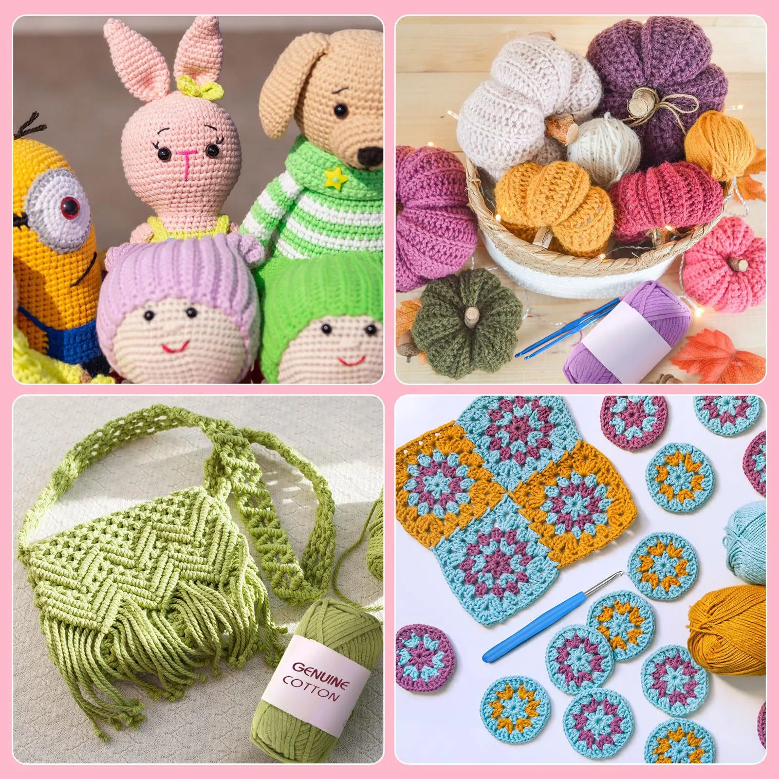 Crochet Yarn for Beginners Easy to See Stitches - Smarsty