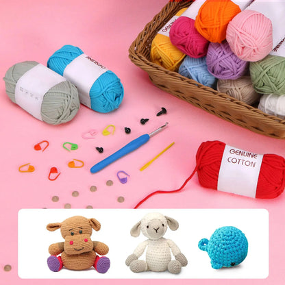 Crochet Yarn for Beginners Easy to See Stitches - Smarsty