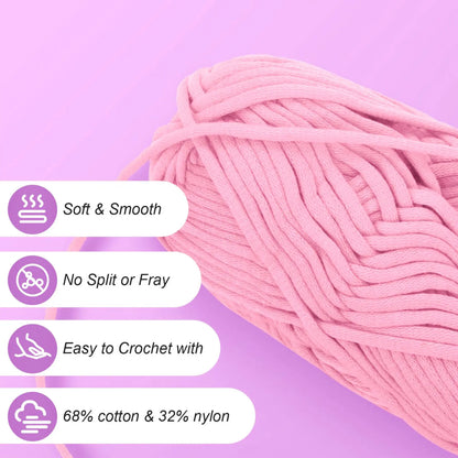 Crochet Yarn for Beginners Easy to See Stitches - Smarsty