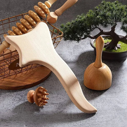 Wooden Lymphatic Drainage Massage Tools for Body Shaping - Smarsty