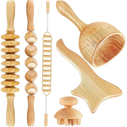 Wooden Lymphatic Drainage Massage Tools for Body Shaping - Smarsty