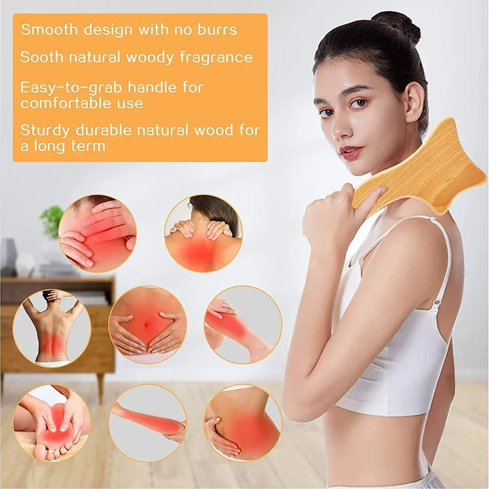 Wooden Lymphatic Drainage Massage Tools for Body Shaping - Smarsty