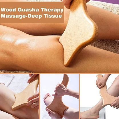 Wooden Lymphatic Drainage Massage Tools for Body Shaping - Smarsty