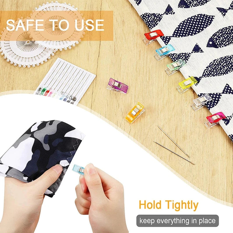 Colorful 50PCS Sewing Clips for Crafting and Binding - Smarsty