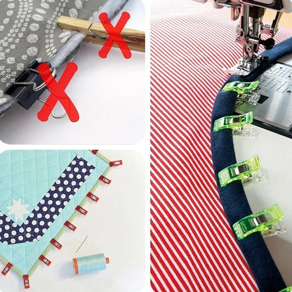 Colorful 50PCS Sewing Clips for Crafting and Binding - Smarsty