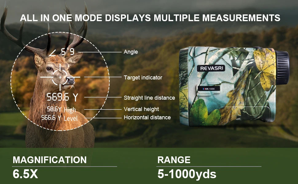 Revasri 600 1000M Laser Rangefinder for Accurate Hunting - Smarsty