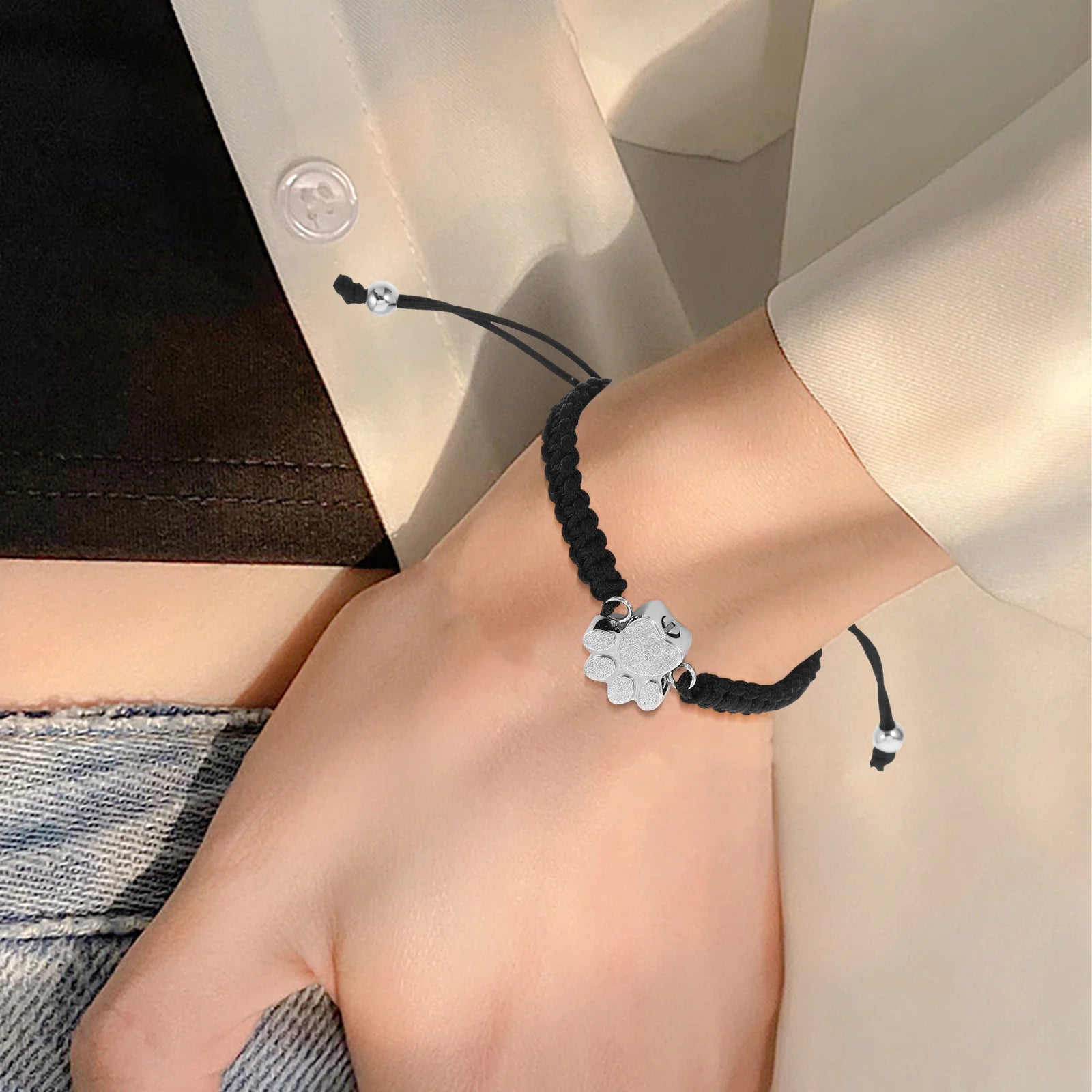 Pet Ashes Bracelet Adjustable Memorial Keepsake - Smarsty