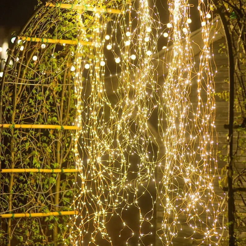 Waterproof Solar String Lights with 8 Modes for Outdoor Decor - Smarsty