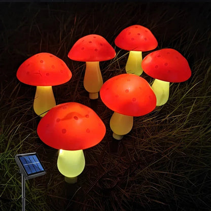 Solar Powered Mushroom Fairy Lights for Garden Decor - Smarsty