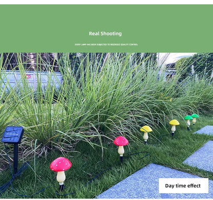 Solar Powered Mushroom Fairy Lights for Garden Decor - Smarsty