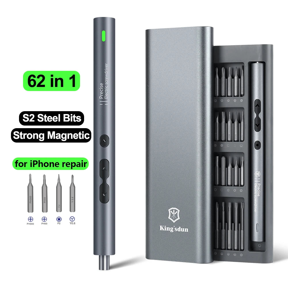 Portable Precision Electric Screwdriver Set for Easy Repairs - Smarsty