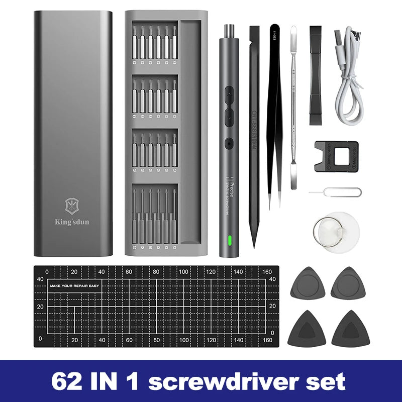 Portable Precision Electric Screwdriver Set for Easy Repairs - Smarsty