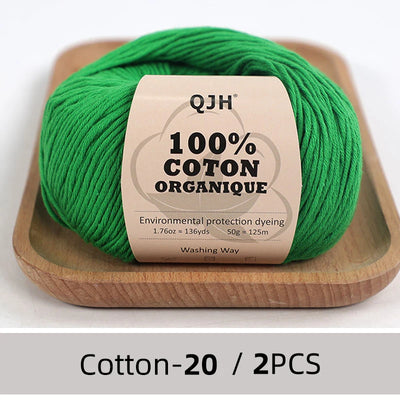 100% Organic Cotton Yarn for Knitting and Crocheting - Smarsty