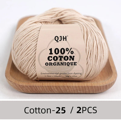 100% Organic Cotton Yarn for Knitting and Crocheting - Smarsty
