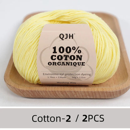 100% Organic Cotton Yarn for Knitting and Crocheting - Smarsty