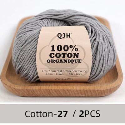 100% Organic Cotton Yarn for Knitting and Crocheting - Smarsty