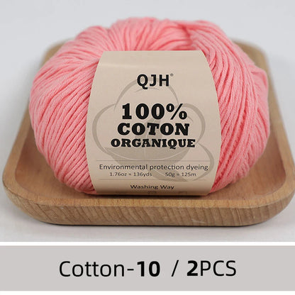 100% Organic Cotton Yarn for Knitting and Crocheting - Smarsty