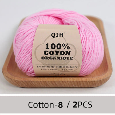 100% Organic Cotton Yarn for Knitting and Crocheting - Smarsty