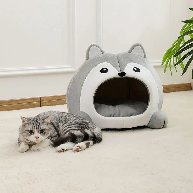 Soft Plush Cat Bed for Ultimate Comfort and Support - Smarsty