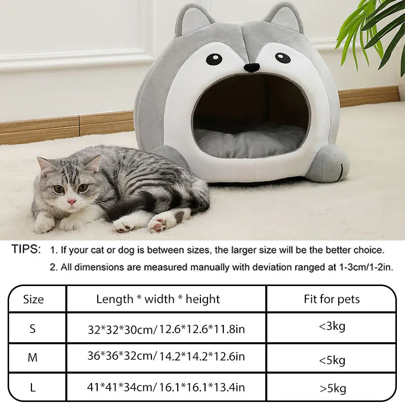 Soft Plush Cat Bed for Ultimate Comfort and Support - Smarsty