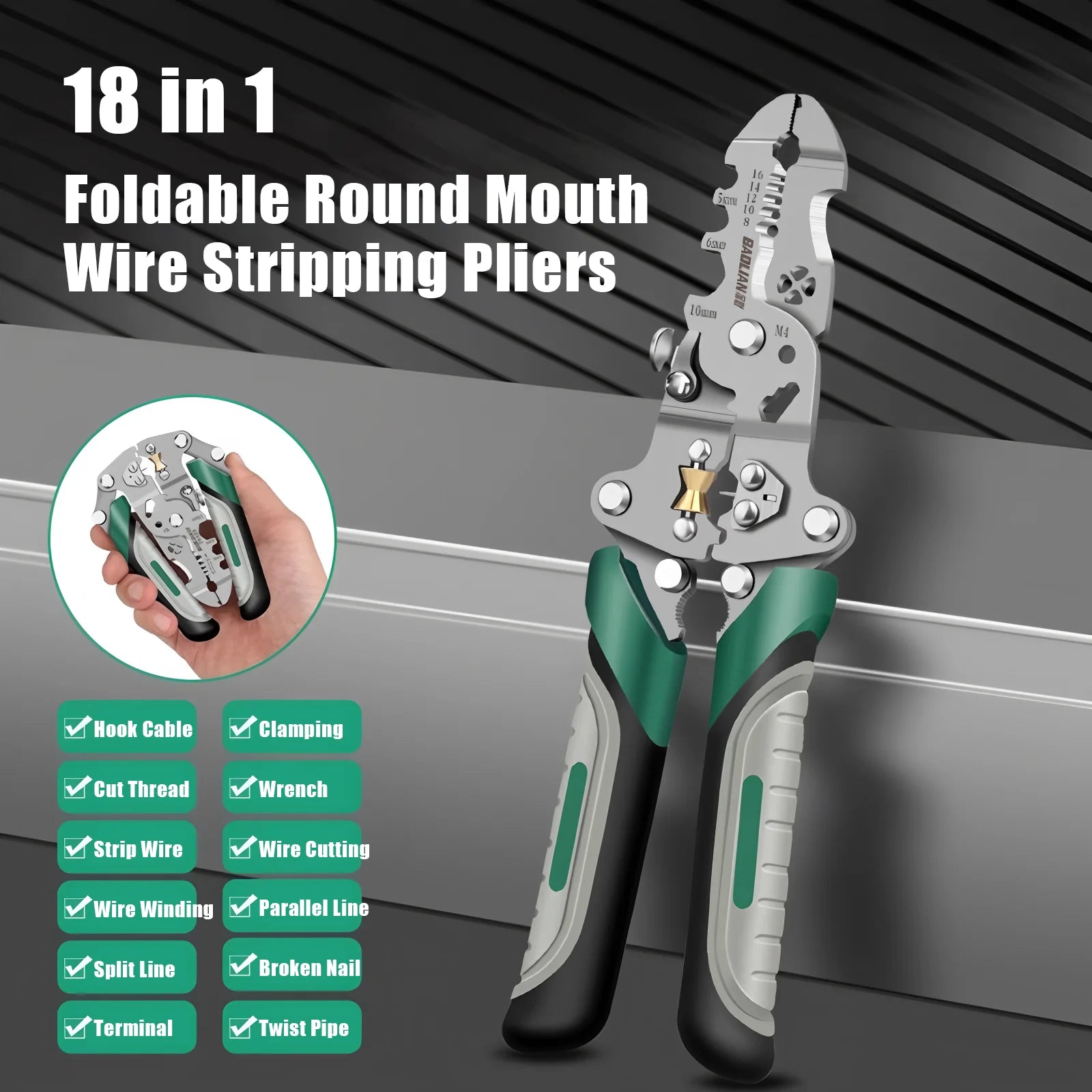 Multifunctional Electrician Pliers for Easy Wire Stripping - Smarsty