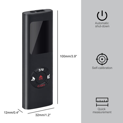 Mini Smart Laser Distance Meter USB Rechargeable Rangefinder - Smarsty